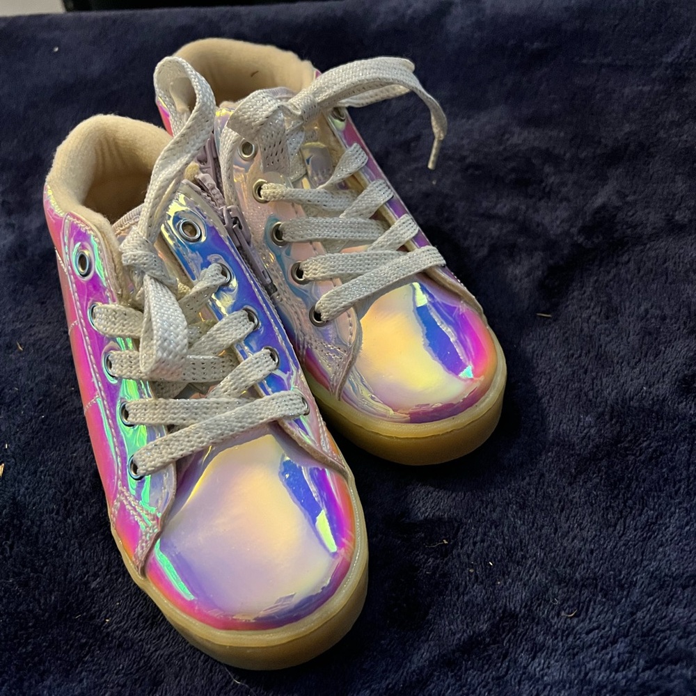 NEW! Iridescent High Top Sneakers